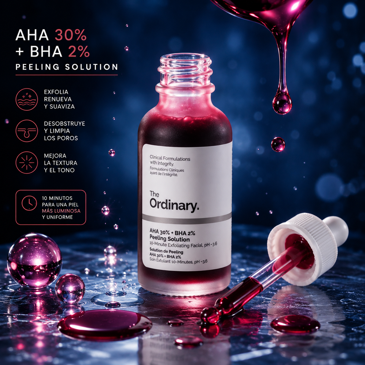 peeling solution, the ordinary: Renueva tu piel, revela su luminosidad