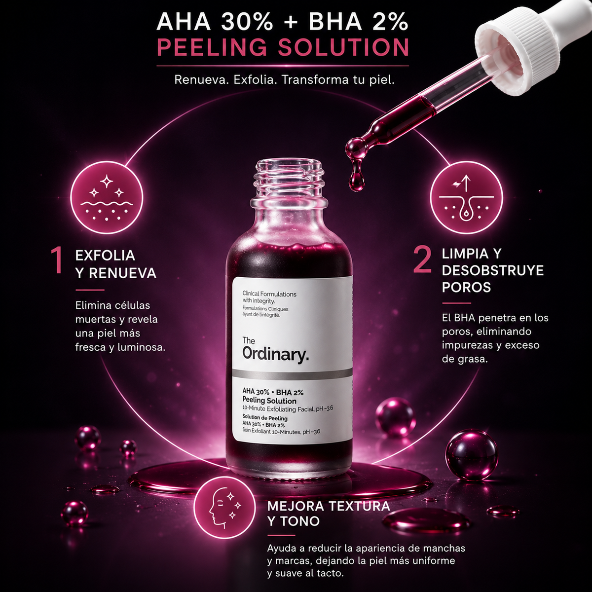 peeling solution, the ordinary: Renueva tu piel, revela su luminosidad